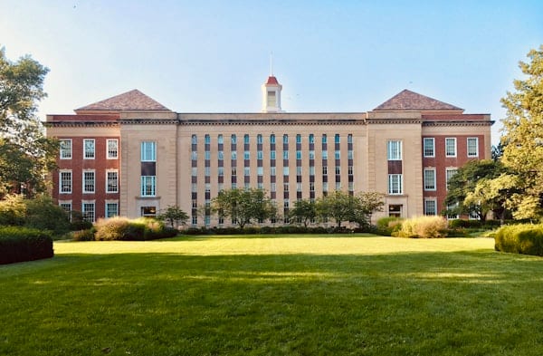 An Ohio State University engineering building representing the research foundation behind GenesisLoop.